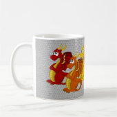 Tasse avec dessin animé de dragon (Gauche)