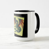 Tasse avec dessin de dragon (Devant droit)