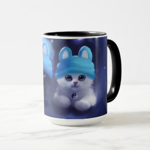 tasse avec deux chats là-dessus