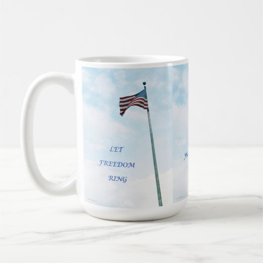 Tasse avec drapeau américain (Gauche)
