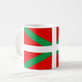 Tasse avec drapeau Basque "Ikkurina" (Devant gauche)