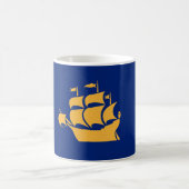 Tasse avec drapeau de la ville de Québec, Canada (Centre)