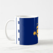Tasse avec drapeau de la ville de Québec, Canada (Gauche)