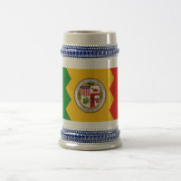 Tasse avec drapeau de Los Angeles, Californie