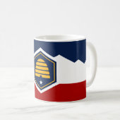 Tasse avec drapeau de l'Utah, États-Unis (Devant droit)