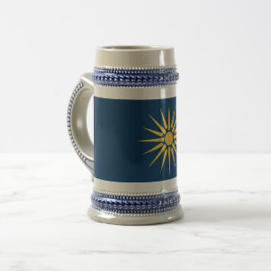 Tasse avec drapeau de Macédoine, Grèce