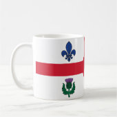 Tasse avec drapeau de Montréal, Canada (Gauche)