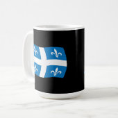 Tasse avec drapeau du Québec (Devant gauche)