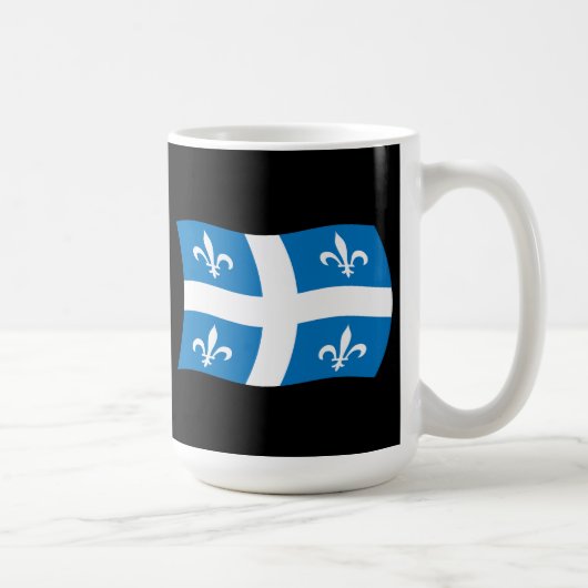 Tasse avec drapeau du Québec (Droite)