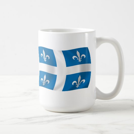 Tasse avec drapeau du Québec (Droite)