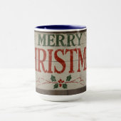tasse avec écriture de Noël (Centre)