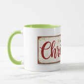 tasse avec écriture de noël (Gauche)
