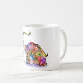Tasse avec éléphants mignons (Devant droit)