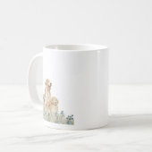 tasse avec famille Golden Retriever (Devant gauche)