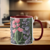 Tasse avec fleurs sauvages, œuvre d'art originale