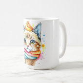 Tasse avec glace et chat (Devant droit)