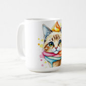 Tasse avec glace et chat (Devant gauche)