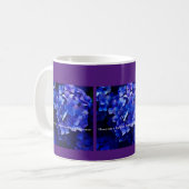 Tasse avec hydrangeas violets Passez-moi un ventil (Devant gauche)