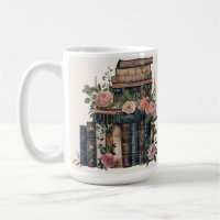 Tasse avec image de livre vintage | Texte personna