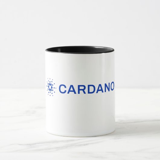 Tasse avec image du logo complet de Cardano (Centre)