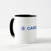 Tasse avec image du logo complet de Cardano (Devant gauche)