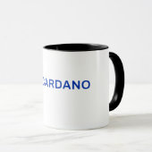 Tasse avec image du logo complet de Cardano (Devant droit)
