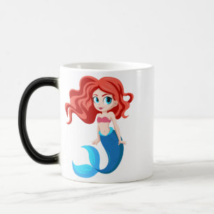 Tasse avec jolie sirène, tasse pour fille