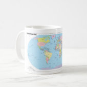 Tasse avec la carte du monde (Devant gauche)