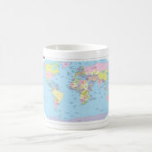 Tasse avec la carte du monde (Centre)