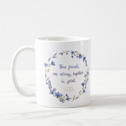 Tasse avec la citation d'Anne (Gauche)
