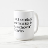 Tasse avec la citation de Paulo Coelho (Devant droit)