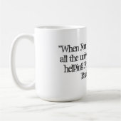 Tasse avec la citation de Paulo Coelho (Gauche)