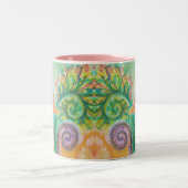 Tasse avec la conception colorée d'oiseau (Centre)