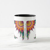 Tasse avec la conception florale (Centre)