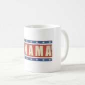 Tasse avec la copie fraîche de drapeau du Panama (Devant droit)