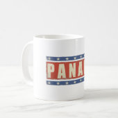 Tasse avec la copie fraîche de drapeau du Panama (Devant gauche)