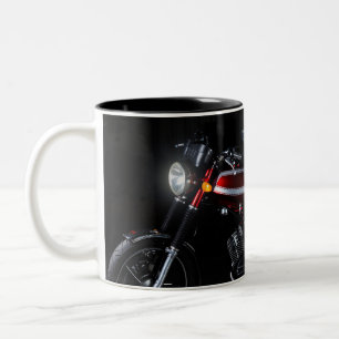 Tasse avec la motocyclette