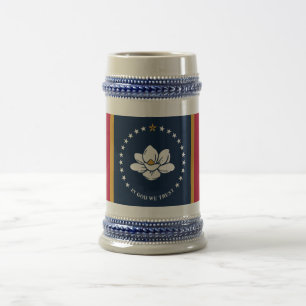 Tasse avec le drapeau de l'État du Mississippi, Ét