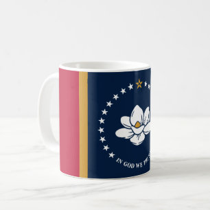 Tasse avec le drapeau de l'État du Mississippi, Ét