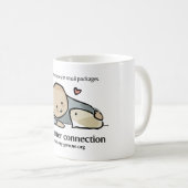 Tasse avec le logo et le site Web de couleur (Devant droit)