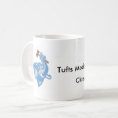 Tasse avec le logo et le texte Brown et bleus (Devant gauche)