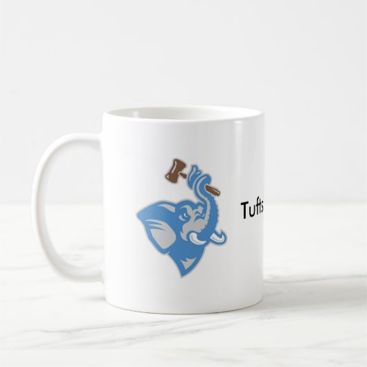 Tasse avec le logo et le texte Brown et bleus (Gauche)