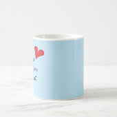 tasse avec le message inspiré et le coeur (Centre)