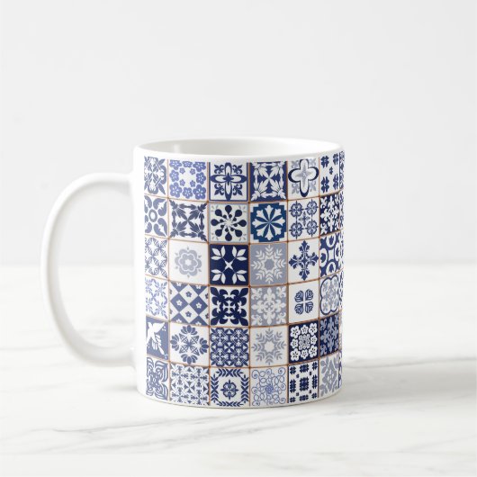 Tasse avec le motif portugais de tuiles - Azulejos (Gauche)
