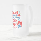 Tasse avec le motif slovène dans des couleurs (Devant droit)