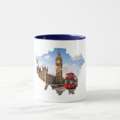 Tasse avec le plan de parcours du Marathon de Lond (Centre)