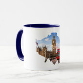 Tasse avec le plan de parcours du Marathon de Lond (Devant gauche)