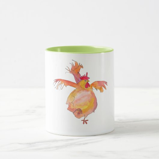 Tasse avec le poulet de danse (Centre)