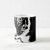 Tasse avec le tigre noir et blanc d'impression (Centre)
