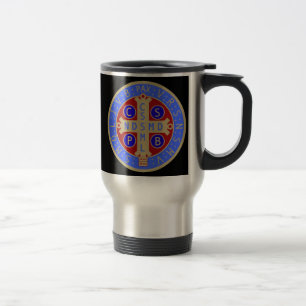 Tasse avec les deux visages de la médaille de St